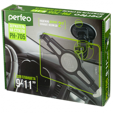 Автомобильный держатель для планшета Perfeo-705 на стекло, цвет черный