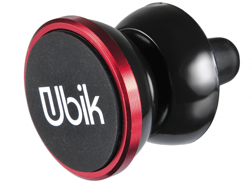 Автомобильный держатель универсальный Ubik UCH03, магнитный, красный