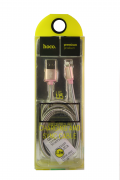 USB-кабель Lightning Hoco U5, металлический, розовое золото