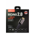 Кабель HDMI 2.0 Joyroom JR-H100 плетеный, плоский, черный, 2 м