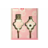 USB-кабель Lightning Joyroom S-M125 "Кошачья лапка", тканевая обмотка, бело-розовый