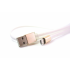 Кабель micro USB Remax RC-019 плоский, силиконовый, белый 