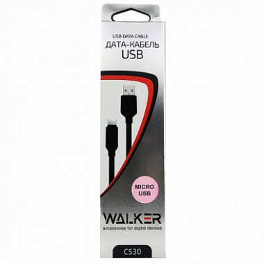 Кабель micro USB  Walker C530 розовый, 1м