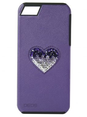 Чехол DEOS Crystal Swarovski для iPhone 5/5s фиолетовый