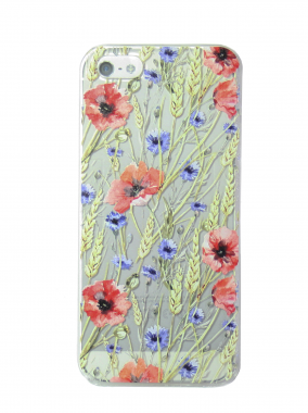 Чехол Deppa Art Case для iPhone 5/5s  Flowers (пшеница)