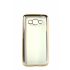 Прозрачный силиконовый чехол с золотым бампером для Samsung G530