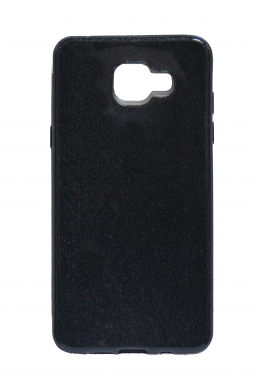 Силиконовая накладка Fashion case для Samsung A3 2016 (A310) черная с блестками