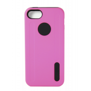 Чехол-накладка Melkco Kubalt для iPhone 5/5s розово-черный