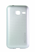 Чехол-накладка MOTOMO для Samsung J1 mini  (J105) силиконовый серебряный