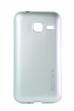 Чехол MOTOMO для Samsung J1 mini  (J105) силиконовый серебряный