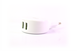 Сетевое зарядное устройство EMY MY-269 с кабелем iPhone 5/6 (2.1A + 2USB)