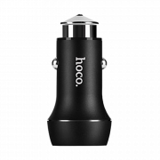 Автомобильная зарядка для смартфона Hoco Z7 2.4A  + 2 USB черная