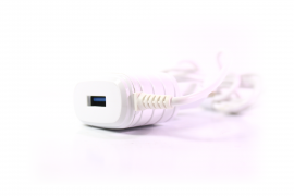 Сетевое зарядное устройство Inkax с кабелем для iPhone 2.1A + 1USB (CD-09-IP)