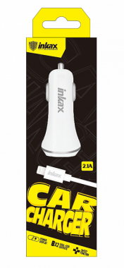 Автомобильная зарядка Inkax 2.1A  2 USB