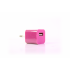 СЗУ для iPhone 1USB розовый