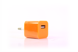 Сетевое зарядное устройство для iPhone 1USB оранжевый 