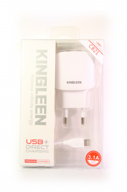 СЗУ Kingleen C-821 для iPhone 5/6/7  (3100 mA + 2 USB)