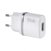 Сетевое зарядное устройство Ubik UHP11 (1000 mA + 1 USB), цвет белый