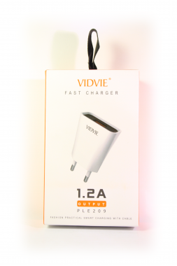 СЗУ Vidvie PLE 209 с кабелем для iPhone 5/6 (1.2A + 1 USB)