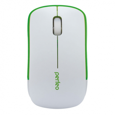 Компьютерная мышь Perfeo PF-763-WOP «ASSORTY», цвет бело-зеленая