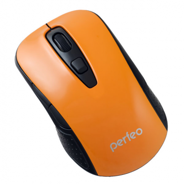 Компьютерная беспроводная мышь Perfeo PF-966 «CLICK» оранжевая