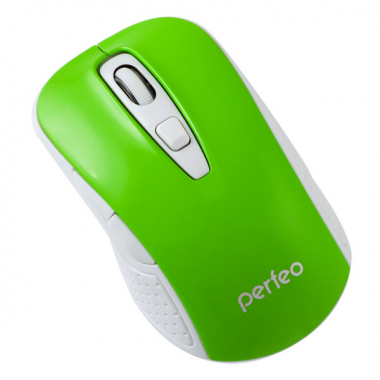 Компьютерная беспроводная мышь Perfeo PF-966 «CLICK» зеленая