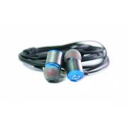 Наушники Walker H710 "Металл" гарнитура синие (с микрофоном и кнопкой ответа)