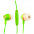 Наушники Hoco M4 Color Universal Earphone вставные (затычки) с микрофоном, цвет зеленый