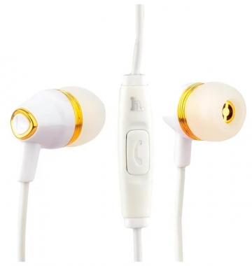 Наушники Hoco M4 Color Universal Earphone вставные (затычки) с микрофоном, цвет белый