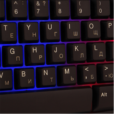 Компьютерная клавиатура Sven KB-C7100EL черная с цветной подсветкой
