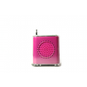 Аудиоколонка  T-630 FM, MP3, USB, розовая