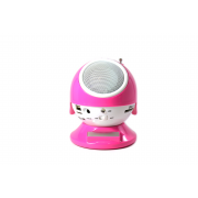 Аудио колонка  WS-2013 Wster FM, MP3, USB, розовая