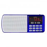 Цифровой радиоприемник ЕГЕРЬ Perfeo FM+ 70-108МГц/ MP3 синий (i120-BL)