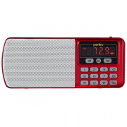 Цифровой радиоприемник ЕГЕРЬ Perfeo FM+ 70-108МГц/ MP3 красный (i120-RED)