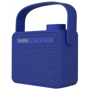 Портативная акустика Sven PS-72, 1.0, FM-тюнер, USB, microSD, Bluetooth, цвет синий, с ручкой