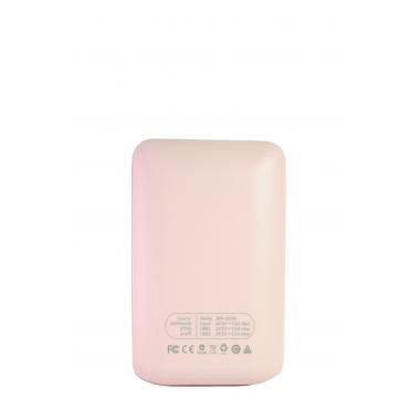 Внешний акб Hoco B29-10000 розовый, с дисплеем 10000 мАч