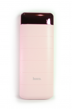 Внешний аккумулятор Hoco B29A-15000 Power bank розовый, с дисплеем 15000 мАч