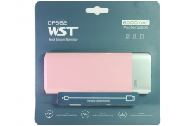 Внешний аккумулятор WST DP662 Power bank 6000 мАч розовый